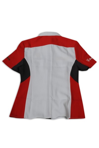 DS074 to sample making women's darts team shirt design short sleeve repair waist darts team shirt uniform company darts team shirt detail view-13